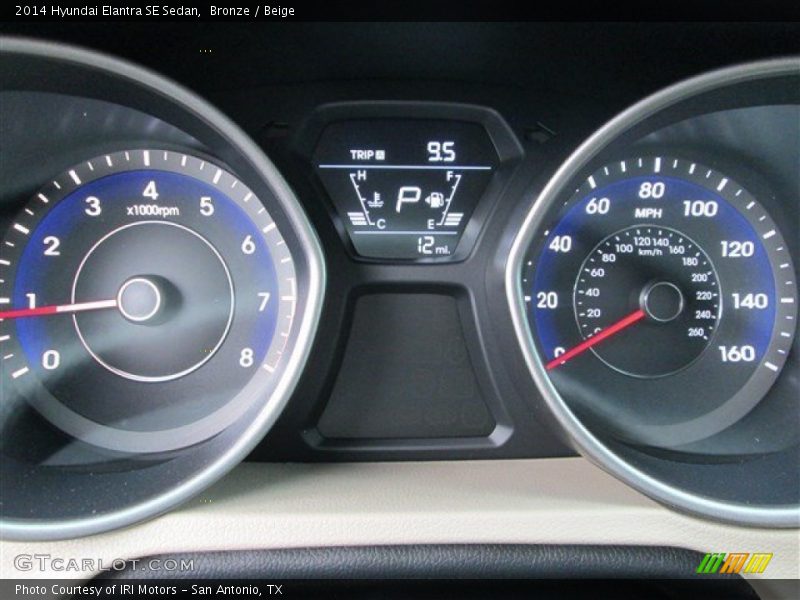 Bronze / Beige 2014 Hyundai Elantra SE Sedan