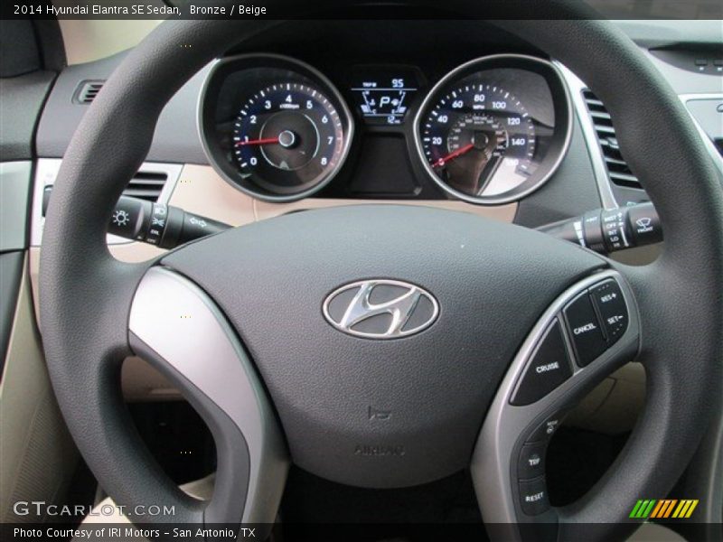 Bronze / Beige 2014 Hyundai Elantra SE Sedan