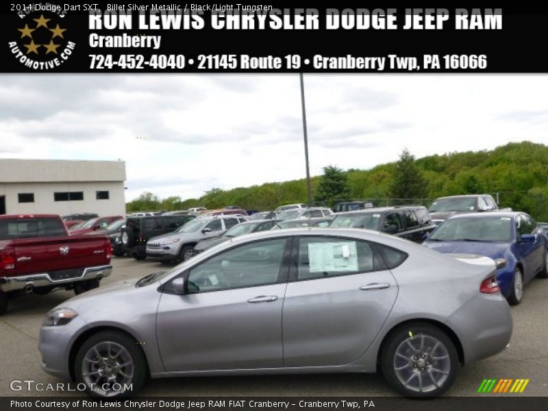 Billet Silver Metallic / Black/Light Tungsten 2014 Dodge Dart SXT