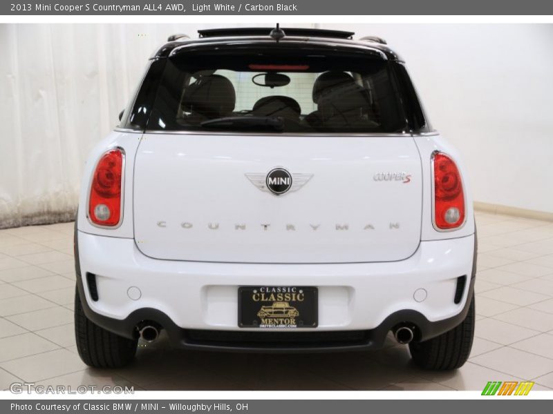 Light White / Carbon Black 2013 Mini Cooper S Countryman ALL4 AWD