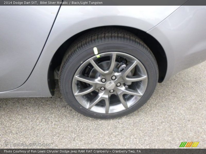 Billet Silver Metallic / Black/Light Tungsten 2014 Dodge Dart SXT