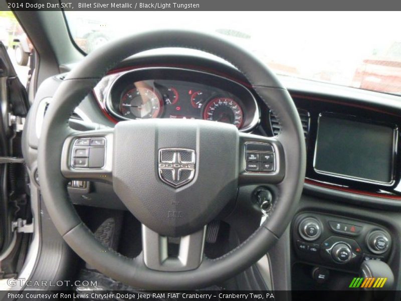 Billet Silver Metallic / Black/Light Tungsten 2014 Dodge Dart SXT