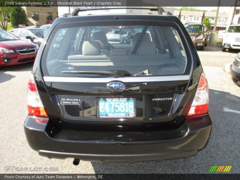 Obsidian Black Pearl / Graphite Gray 2008 Subaru Forester 2.5 X