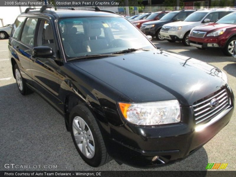 Obsidian Black Pearl / Graphite Gray 2008 Subaru Forester 2.5 X