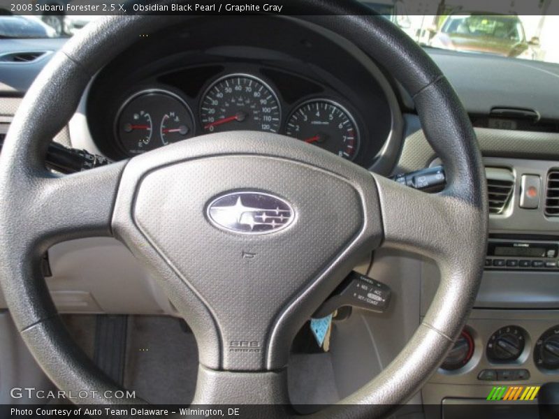 Obsidian Black Pearl / Graphite Gray 2008 Subaru Forester 2.5 X