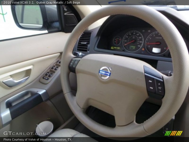 Oyster Gray Metallic / Soft Beige 2010 Volvo XC90 3.2