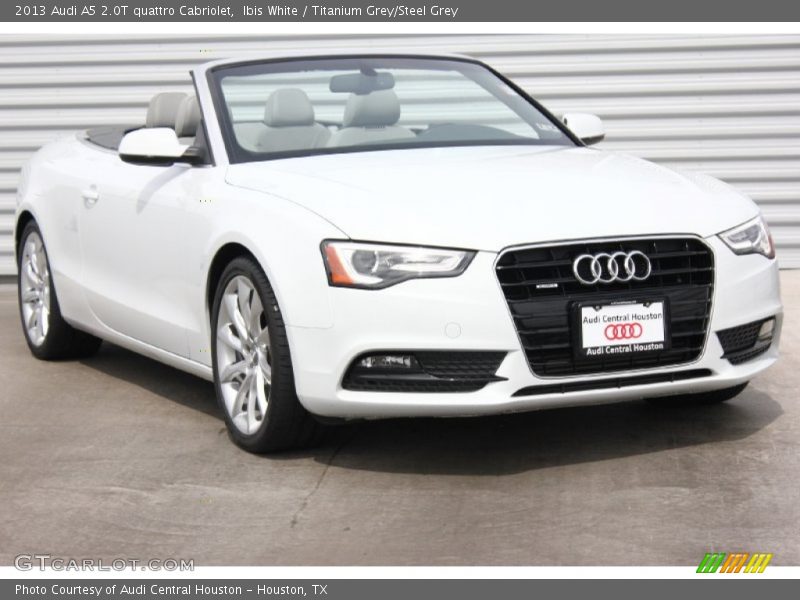 Ibis White / Titanium Grey/Steel Grey 2013 Audi A5 2.0T quattro Cabriolet