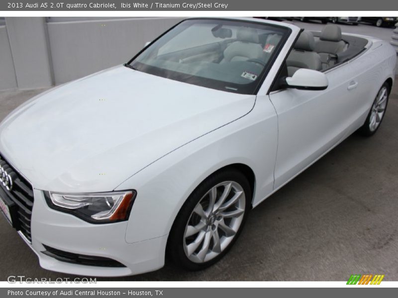 Ibis White / Titanium Grey/Steel Grey 2013 Audi A5 2.0T quattro Cabriolet