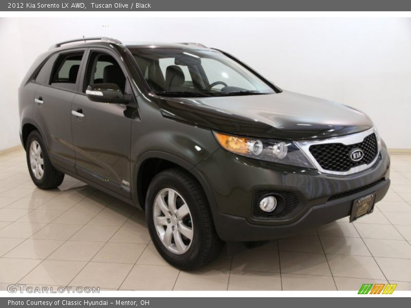 Tuscan Olive / Black 2012 Kia Sorento LX AWD