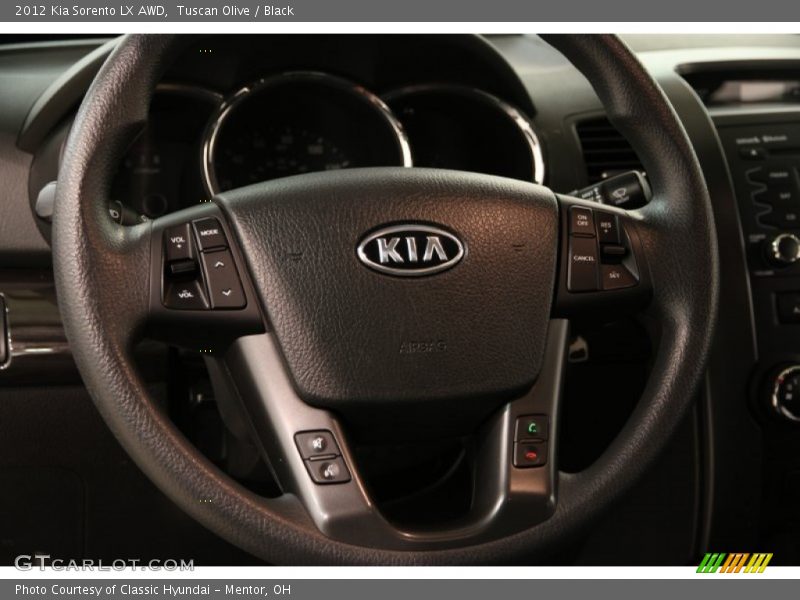 Tuscan Olive / Black 2012 Kia Sorento LX AWD