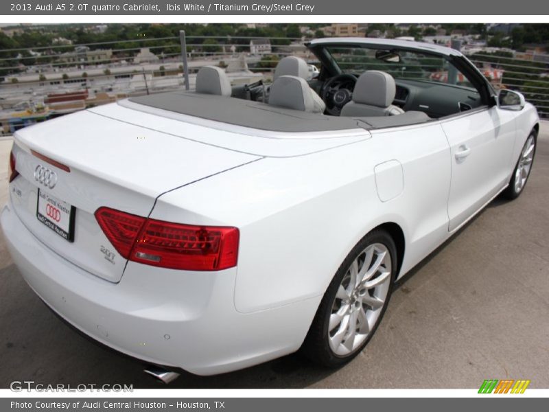 Ibis White / Titanium Grey/Steel Grey 2013 Audi A5 2.0T quattro Cabriolet