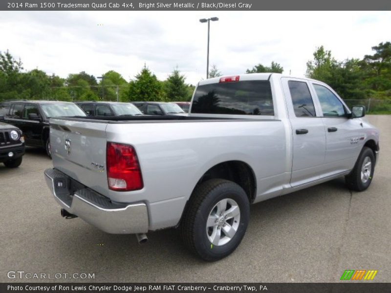 Bright Silver Metallic / Black/Diesel Gray 2014 Ram 1500 Tradesman Quad Cab 4x4