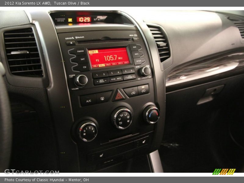 Tuscan Olive / Black 2012 Kia Sorento LX AWD