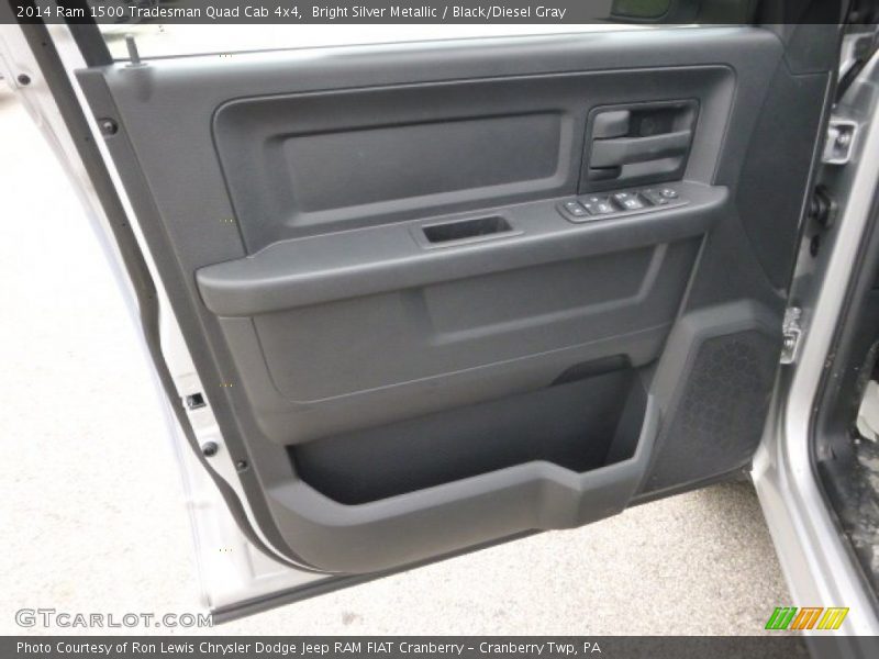 Bright Silver Metallic / Black/Diesel Gray 2014 Ram 1500 Tradesman Quad Cab 4x4