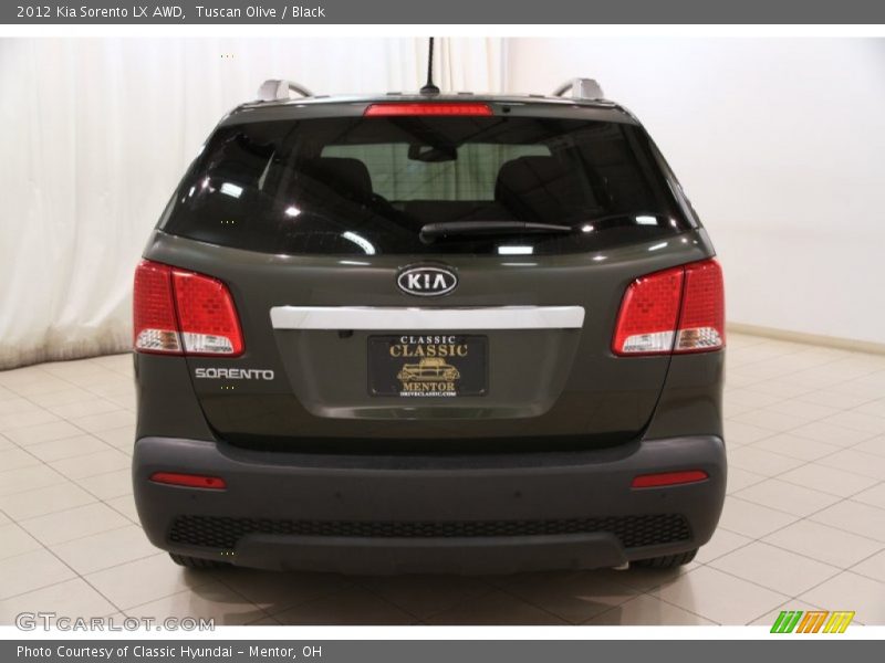 Tuscan Olive / Black 2012 Kia Sorento LX AWD