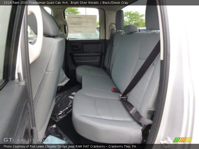 Bright Silver Metallic / Black/Diesel Gray 2014 Ram 1500 Tradesman Quad Cab 4x4