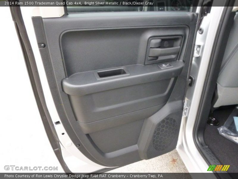 Bright Silver Metallic / Black/Diesel Gray 2014 Ram 1500 Tradesman Quad Cab 4x4