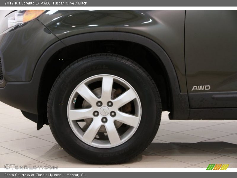 Tuscan Olive / Black 2012 Kia Sorento LX AWD