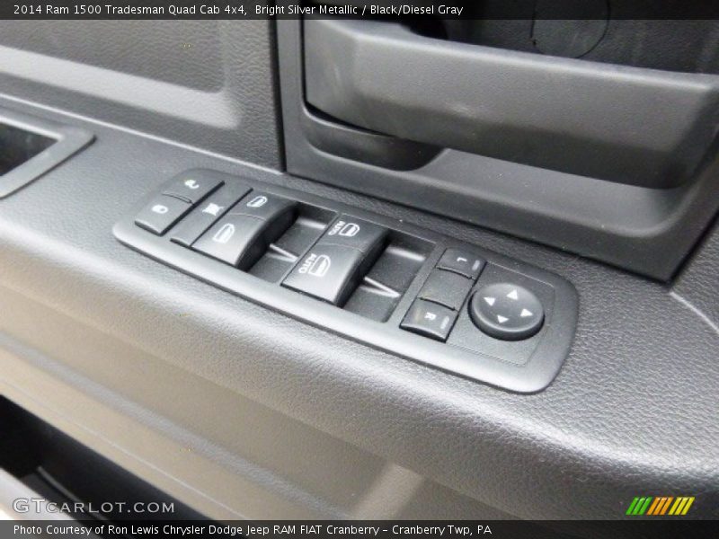 Bright Silver Metallic / Black/Diesel Gray 2014 Ram 1500 Tradesman Quad Cab 4x4