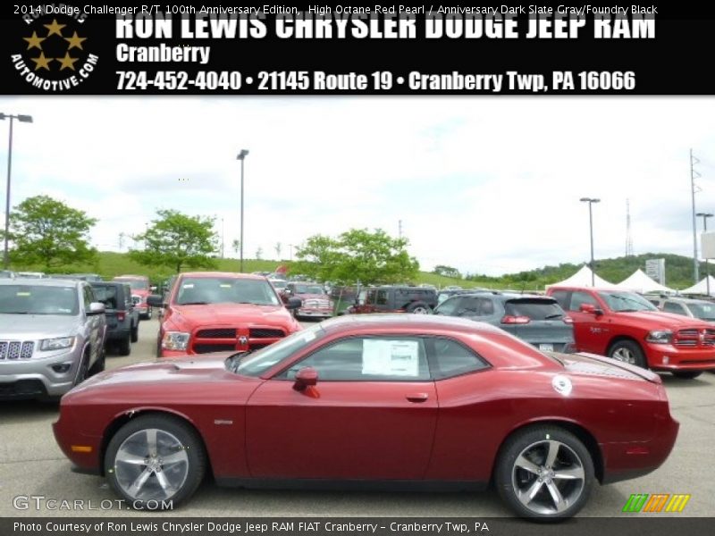 High Octane Red Pearl / Anniversary Dark Slate Gray/Foundry Black 2014 Dodge Challenger R/T 100th Anniversary Edition