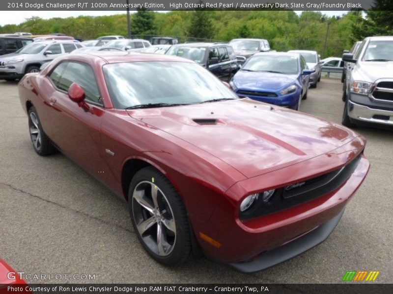 High Octane Red Pearl / Anniversary Dark Slate Gray/Foundry Black 2014 Dodge Challenger R/T 100th Anniversary Edition