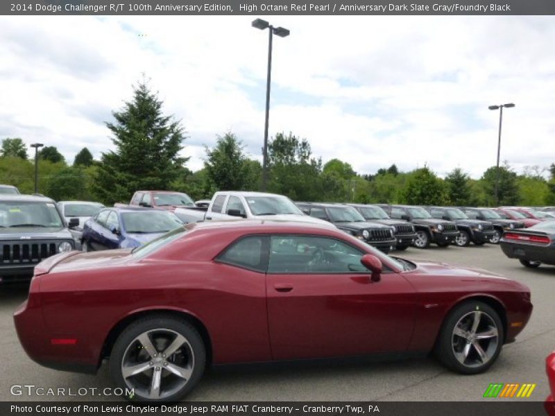 High Octane Red Pearl / Anniversary Dark Slate Gray/Foundry Black 2014 Dodge Challenger R/T 100th Anniversary Edition
