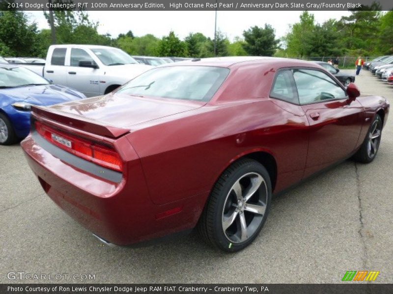 High Octane Red Pearl / Anniversary Dark Slate Gray/Foundry Black 2014 Dodge Challenger R/T 100th Anniversary Edition