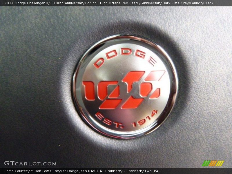 High Octane Red Pearl / Anniversary Dark Slate Gray/Foundry Black 2014 Dodge Challenger R/T 100th Anniversary Edition