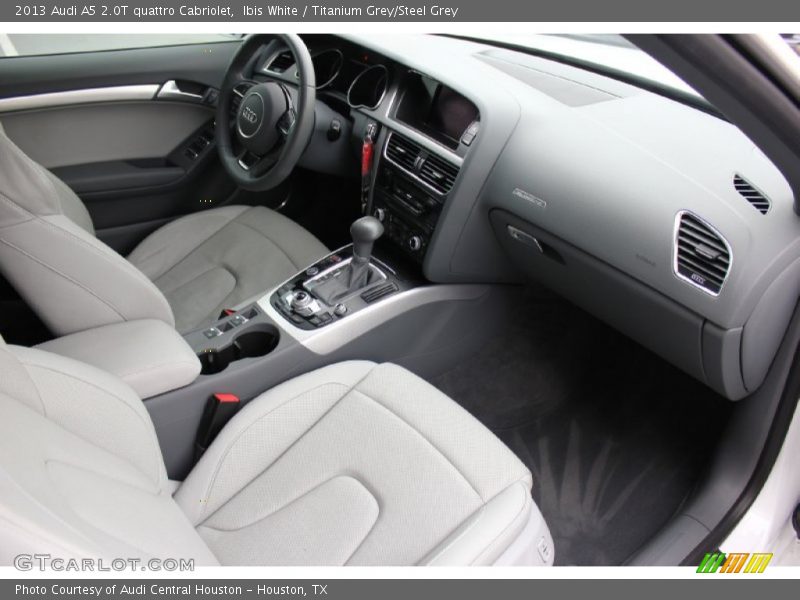 Ibis White / Titanium Grey/Steel Grey 2013 Audi A5 2.0T quattro Cabriolet