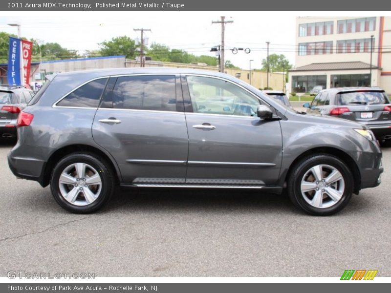 Polished Metal Metallic / Taupe 2011 Acura MDX Technology