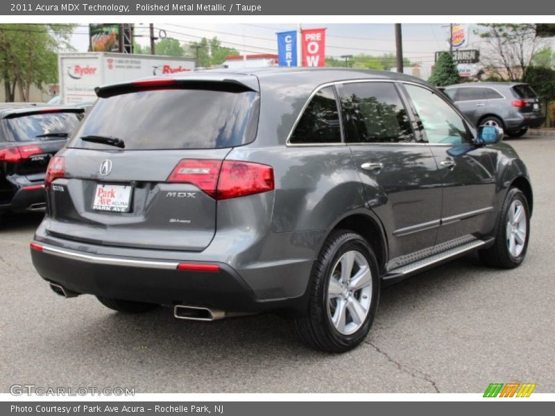 Polished Metal Metallic / Taupe 2011 Acura MDX Technology