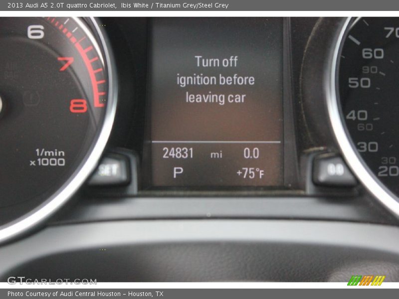 Ibis White / Titanium Grey/Steel Grey 2013 Audi A5 2.0T quattro Cabriolet