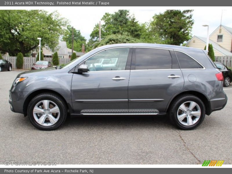 Polished Metal Metallic / Taupe 2011 Acura MDX Technology