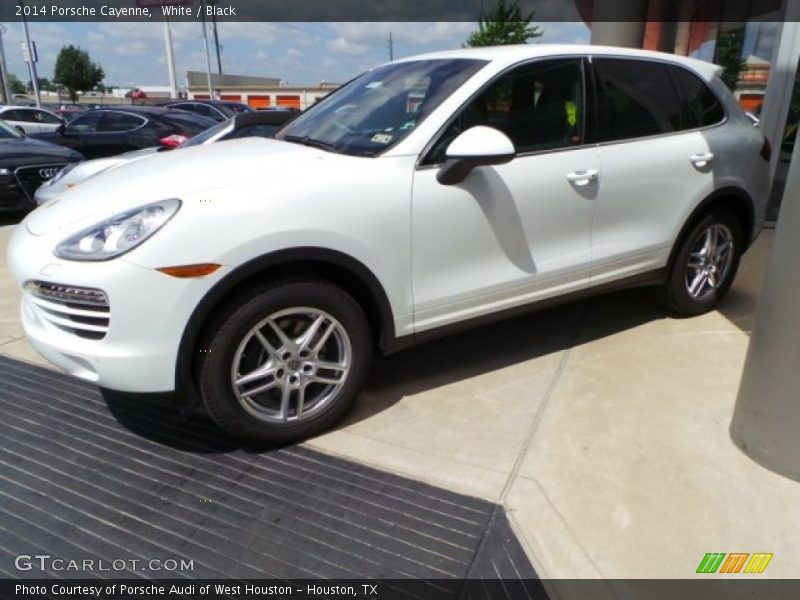 White / Black 2014 Porsche Cayenne