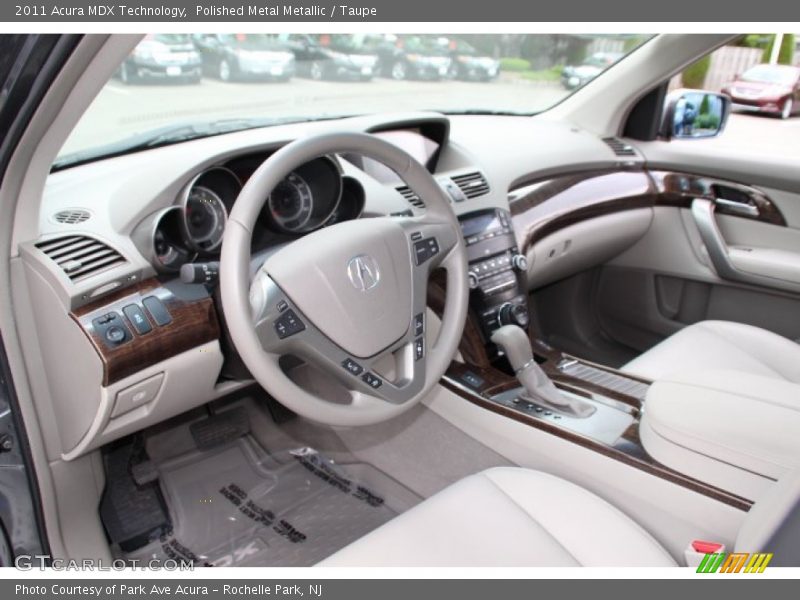 Polished Metal Metallic / Taupe 2011 Acura MDX Technology