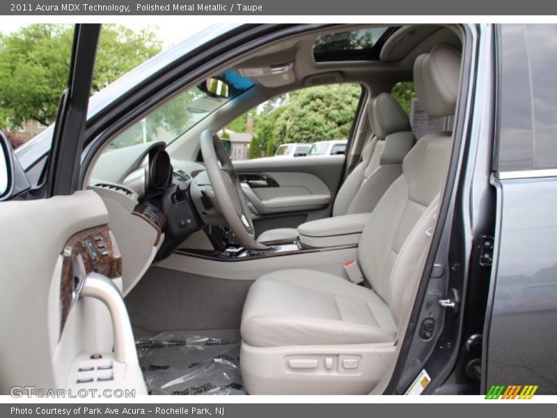Polished Metal Metallic / Taupe 2011 Acura MDX Technology