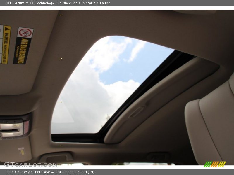 Polished Metal Metallic / Taupe 2011 Acura MDX Technology