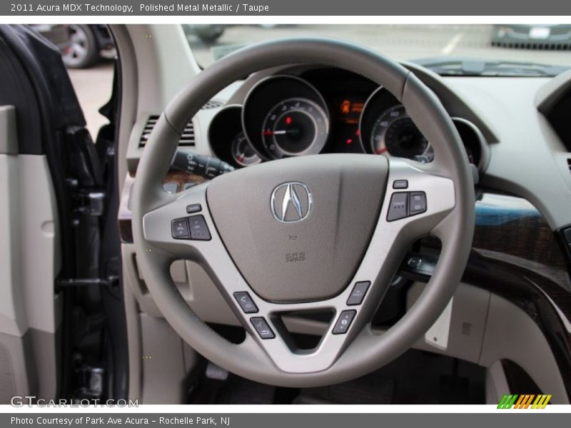 Polished Metal Metallic / Taupe 2011 Acura MDX Technology