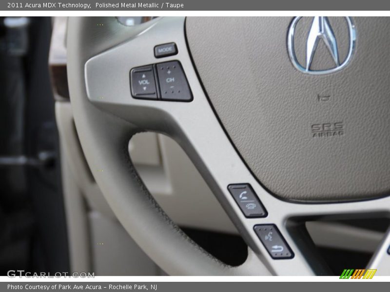 Polished Metal Metallic / Taupe 2011 Acura MDX Technology