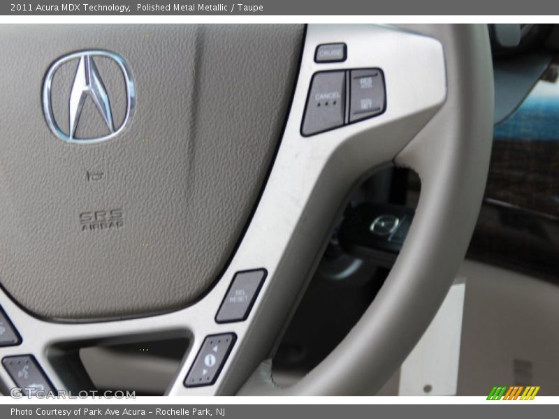 Polished Metal Metallic / Taupe 2011 Acura MDX Technology