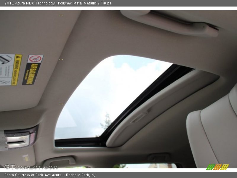 Polished Metal Metallic / Taupe 2011 Acura MDX Technology