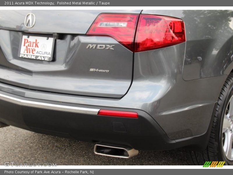 Polished Metal Metallic / Taupe 2011 Acura MDX Technology