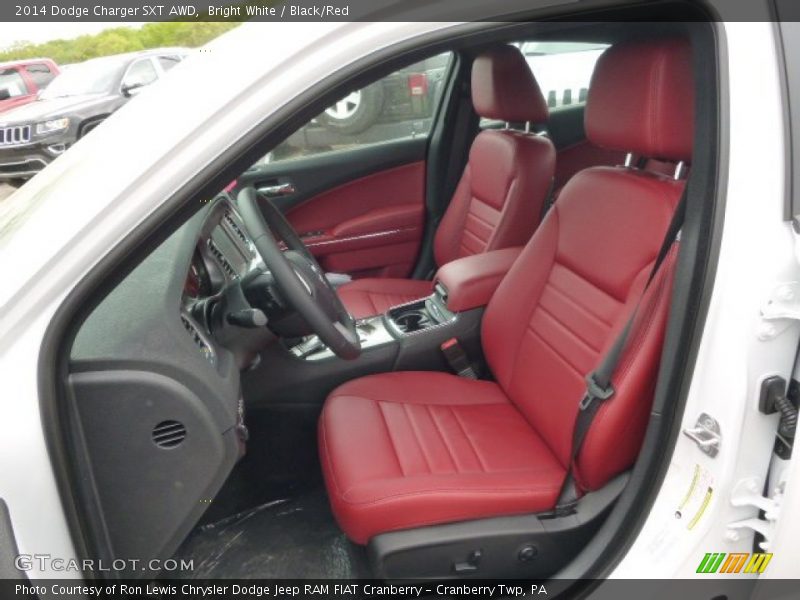  2014 Charger SXT AWD Black/Red Interior