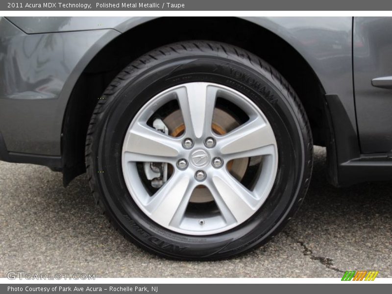Polished Metal Metallic / Taupe 2011 Acura MDX Technology