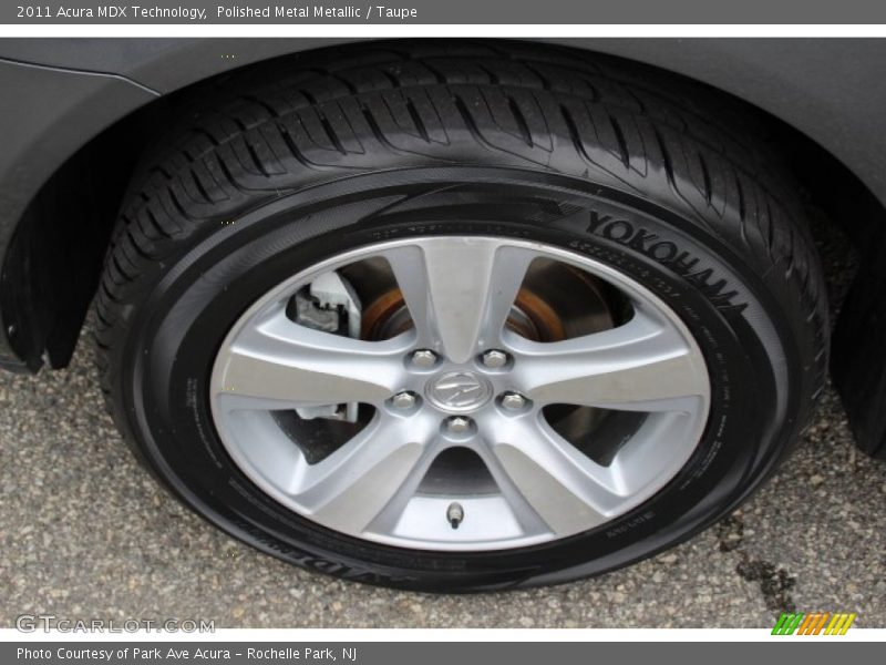 Polished Metal Metallic / Taupe 2011 Acura MDX Technology