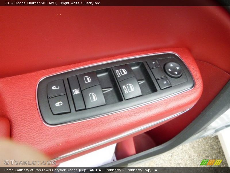 Bright White / Black/Red 2014 Dodge Charger SXT AWD