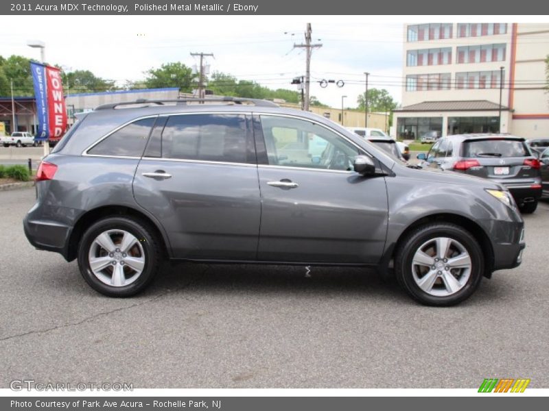 Polished Metal Metallic / Ebony 2011 Acura MDX Technology