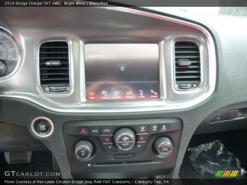 Bright White / Black/Red 2014 Dodge Charger SXT AWD