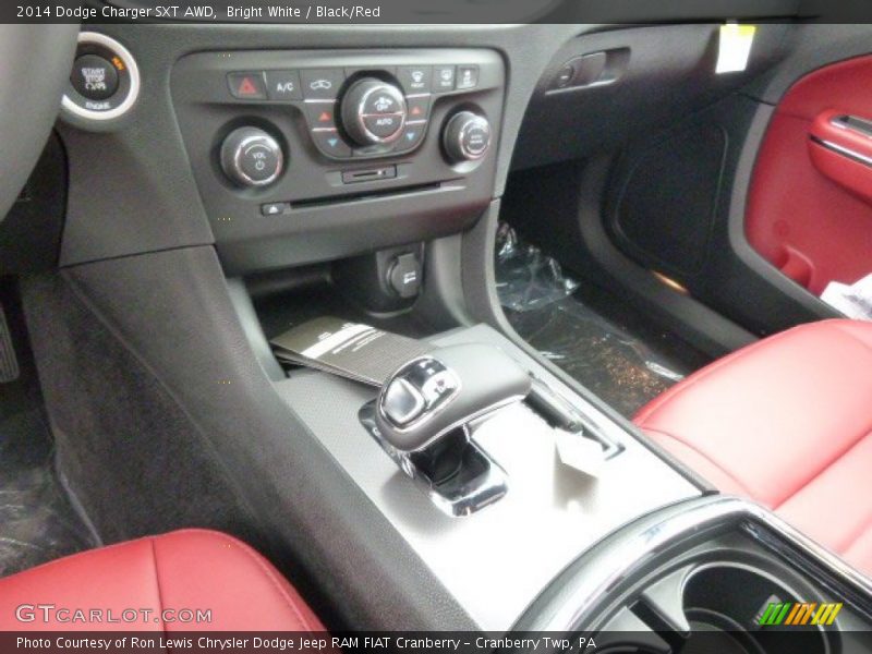 Bright White / Black/Red 2014 Dodge Charger SXT AWD