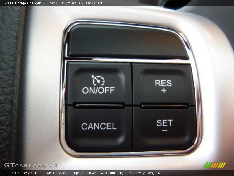 Bright White / Black/Red 2014 Dodge Charger SXT AWD